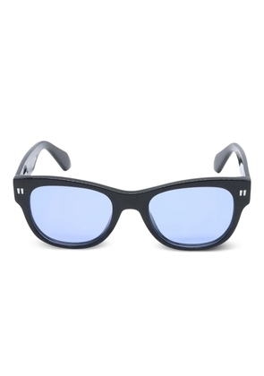 Off-White Pre-Owned 2020s round-frame sunglasses - Black