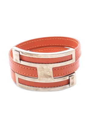 Hermès Pre-Owned 2001 Puspus leather bracelet - Orange
