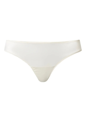 TWINSET satin g-string - White