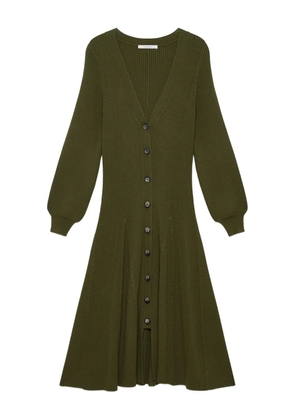 MALIPARMI ribbed-knit midi dress - Green