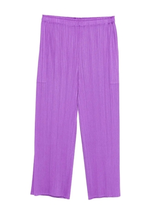 Pleats Please Issey Miyake August pleated pocket trousers - Purple