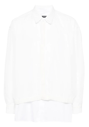 SONGZIO layered cotton shirt - White