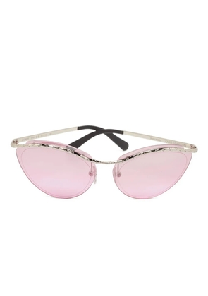 Louis Vuitton Pre-Owned cat-eye rimless sunglasses - Silver