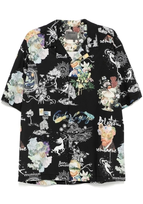 Musium Div. graphic-print shirt - Black
