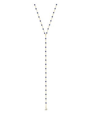 Gigi Clozeau 18K yellow gold mini Gigi Y Party lapis necklace