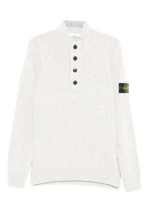 Stone Island wool blend polo shirt - Neutrals
