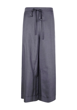 Daniela Gregis drawstring silk trousers - Grey