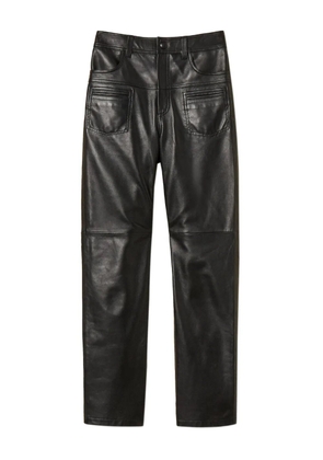 TWINSET stitch-detail leather pants - Black