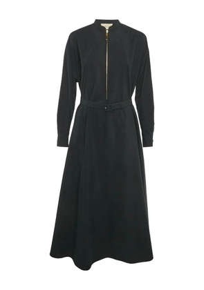 Gucci Pre-Owned poplin belted maxi dress - Black