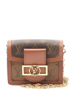 Louis Vuitton Pre-Owned 2021 Micro Dauphine Monogram-Reverse shoulder bag - Brown