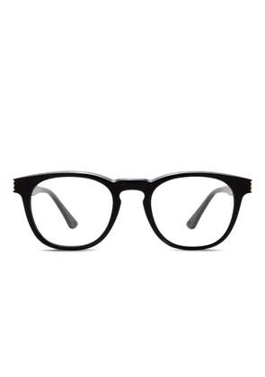 Police round-frame glasses - Black