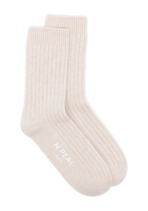 N.Peal ribbed socks - Neutrals