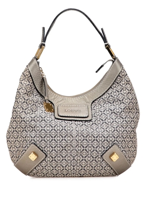 Loewe Pre-Owned 2010-2025 Anagram Canvas New Road hobo bag - Grey