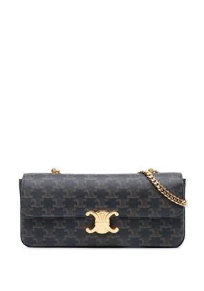 Celine Pre-Owned 2021 Triomphe Coated Canvas Chain shoulder bag - Brown