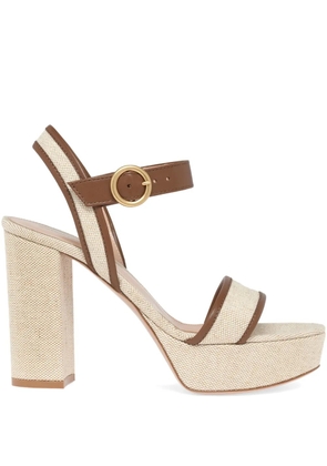 Gianvito Rossi Milos platform heeled sandals - Neutrals