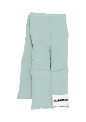 JIL SANDER+ padded logo scarf - Green