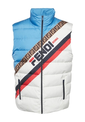 Fendi Pre-Owned Fendi Logo Mania padded gilet - White