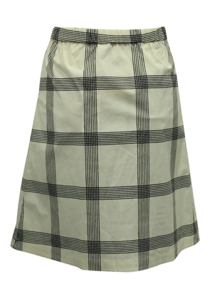 Tory Burch tartan pleated midi skirt - Green