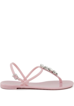 Casadei crystal thong sandals - Pink