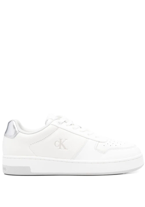 Calvin Klein Jeans logo-debossed sneakers - White