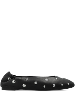 Kate Spade Halo stud-embellished ballet flats - Black