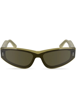 Calvin Klein wrap frame sunglasses - Brown