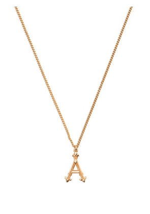 Emanuele Bicocchi gold alphabet pendant necklace