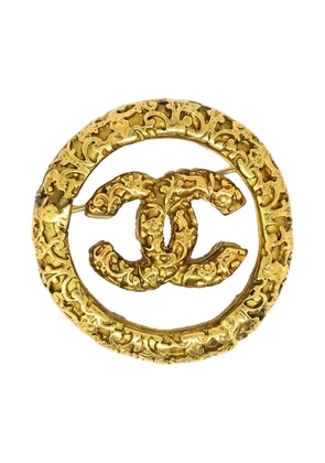 CHANEL Pre-Owned 1993 Medallion brooch - Gold