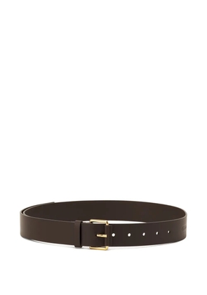 Lanvin leather buckle belt - Brown