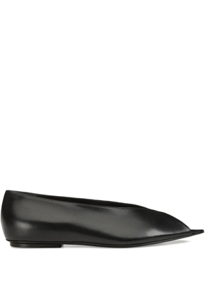 Sergio Rossi open-toe ballet flats - Black
