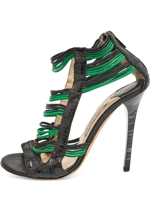 Jimmy Choo Pre-Owned strap-embellishment sandals - Black