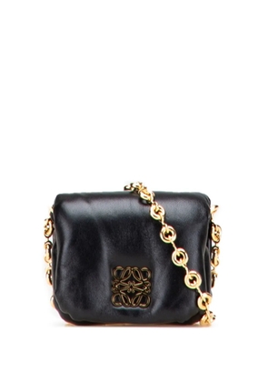 Loewe Pre-Owned 2000-2025 Shiny Lambskin Goya Puffer Case crossbody bag - Black