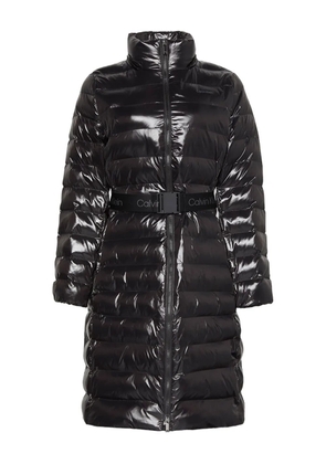 Calvin Klein belted padded coat - Black