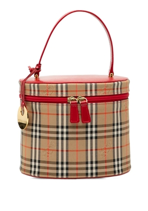 Burberry Pre-Owned 2000-2017 Haymarket Check Canvas vanity bag - Brown