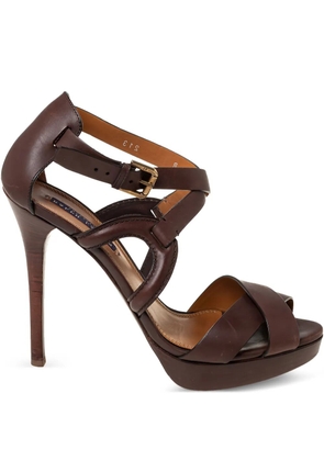 Ralph Lauren Vintage 2023 130mm leather sandals - Brown