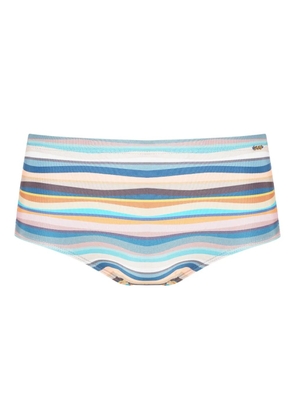 Amir Slama striped swim trunks - Blue