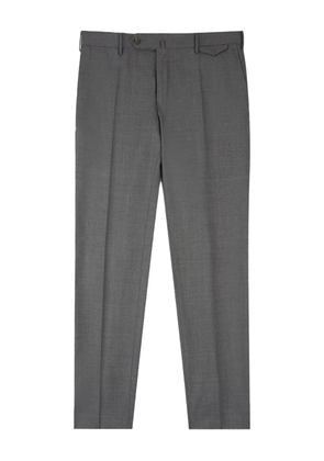 slowear flap-pocket wool trousers - Grey