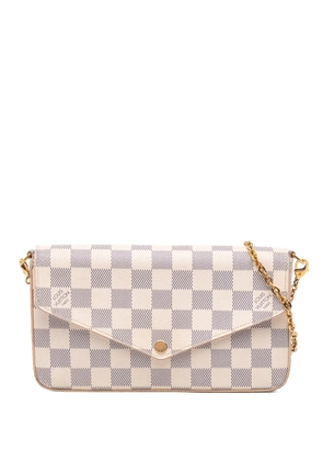 Louis Vuitton Pre-Owned 2018 Damier Azur Pochette Felicie crossbody bag - White
