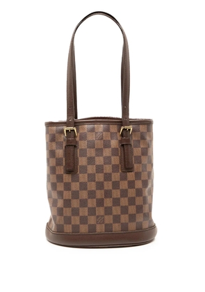 Louis Vuitton Pre-Owned 2001 Damier Ebene Marais bucket bag - Brown