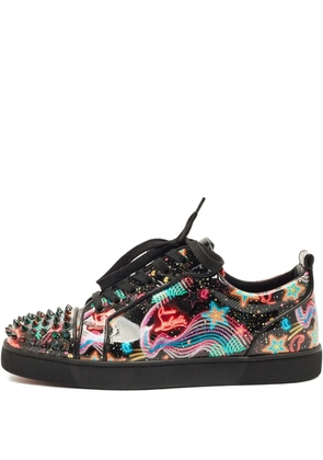 Christian Louboutin Pre-Owned Louis Junior lace-up sneakers - Black