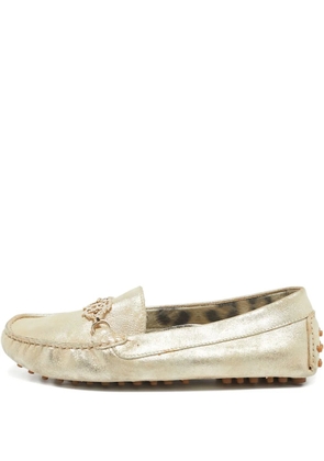 Roberto Cavalli Vintage leather loafers - Gold