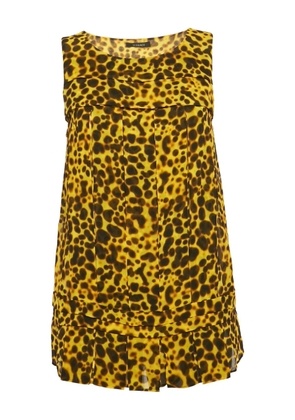 Versace Pre-Owned leopard-print top - Yellow