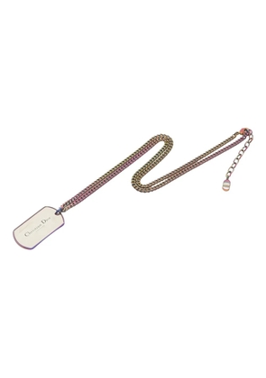 Christian Dior Pre-Owned Couture tag necklace - Silver