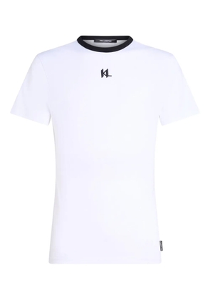 Karl Lagerfeld monogram slim-fit T-shirt - White