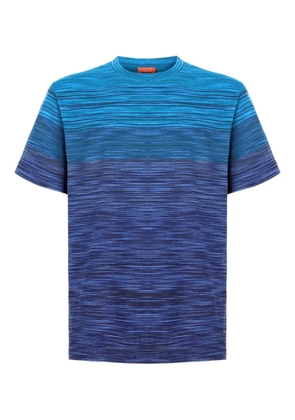 Missoni ombre striped t-shirt - Blue