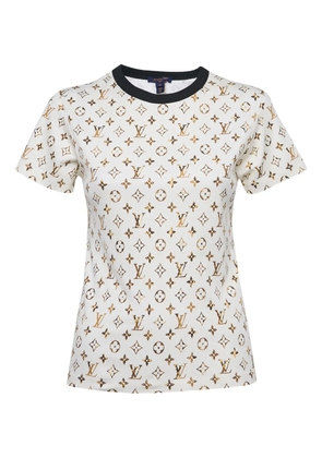 Louis Vuitton Pre-Owned Monogram-print t-shirt - White