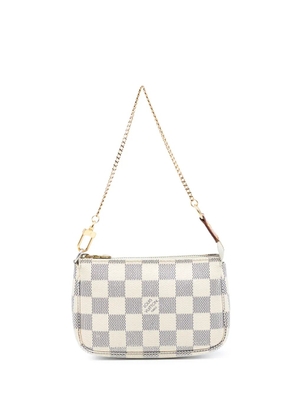 Louis Vuitton Pre-Owned 2012 Damier Azur Mini Pochette Accessoires handbag - White