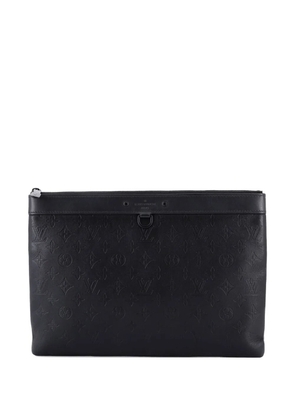 Louis Vuitton Pre-Owned Discovery Pochette Monogram Shadow Leather GM pouch - Black