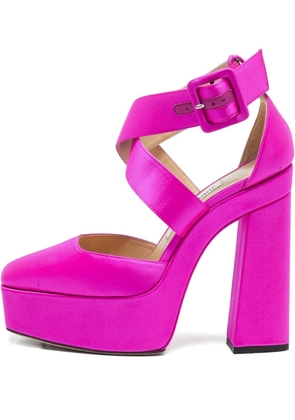 Jimmy Choo Pre-Owned 150mm Gian platform pumps - Pink