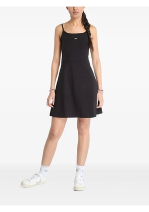 Tommy Jeans logo-embroidered mini dress - Black